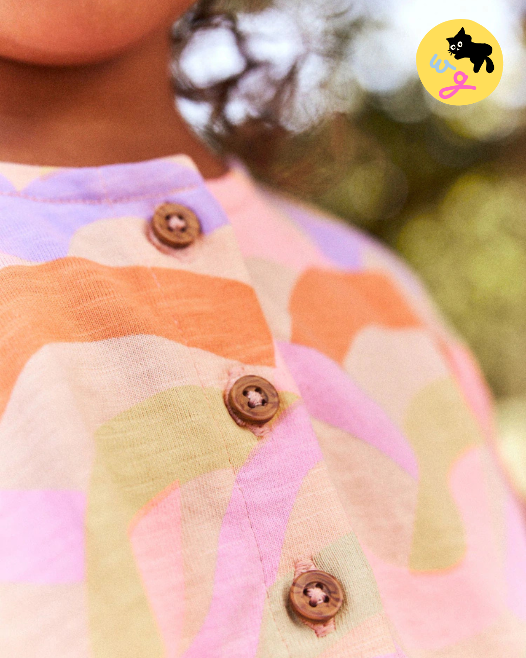 Rainbow 100% Cotton Short Sleeve Jersey Dress