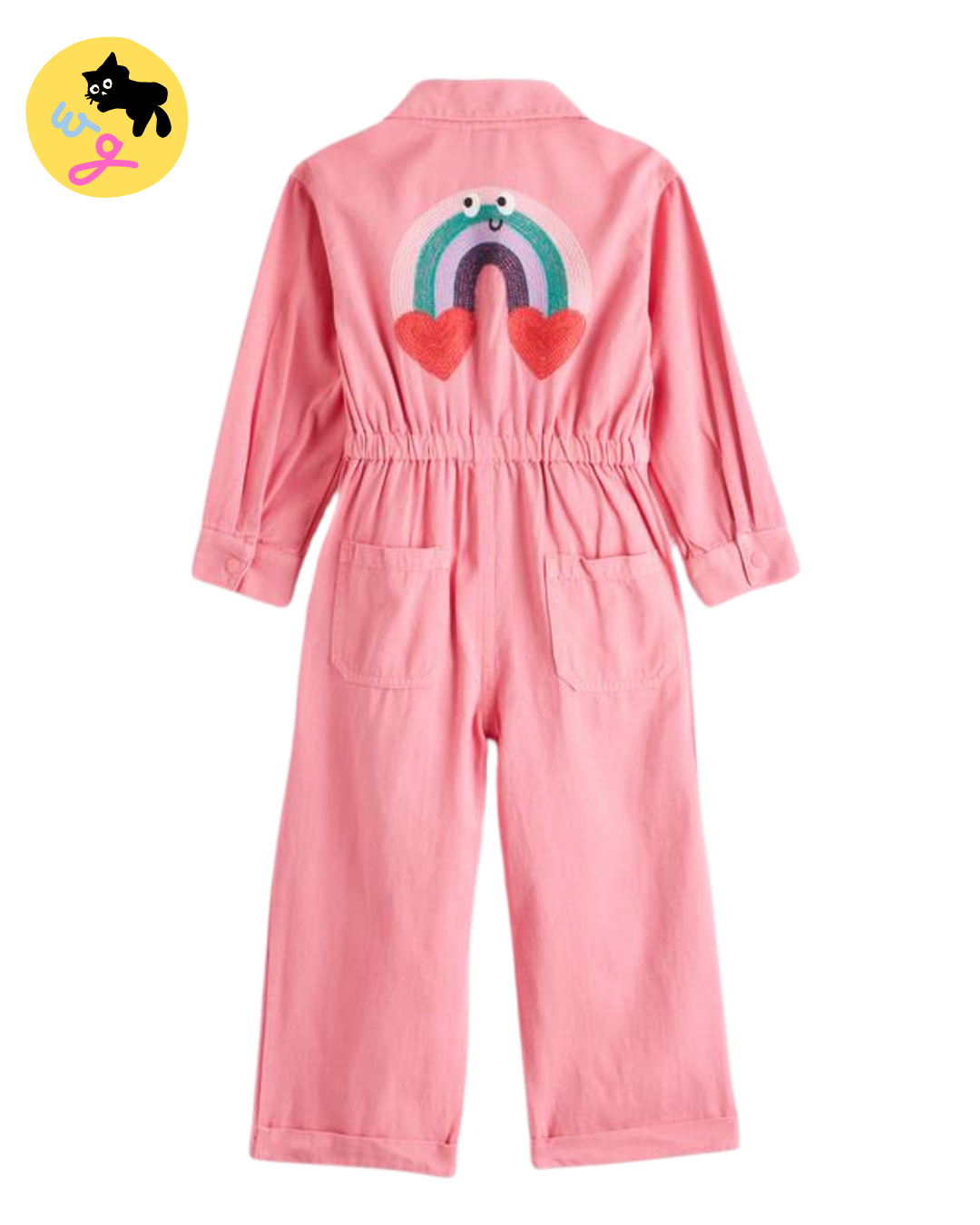 Pink Long Sleeve Boiler Suit