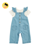 Baby Dungaree and T-shirt 2 Piece Set