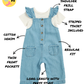 Baby Dungaree and T-shirt 2 Piece Set