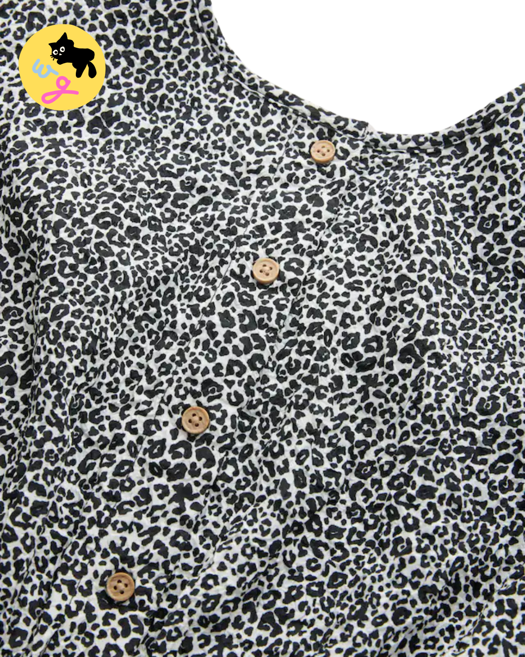 Black/White Printed Playsuit