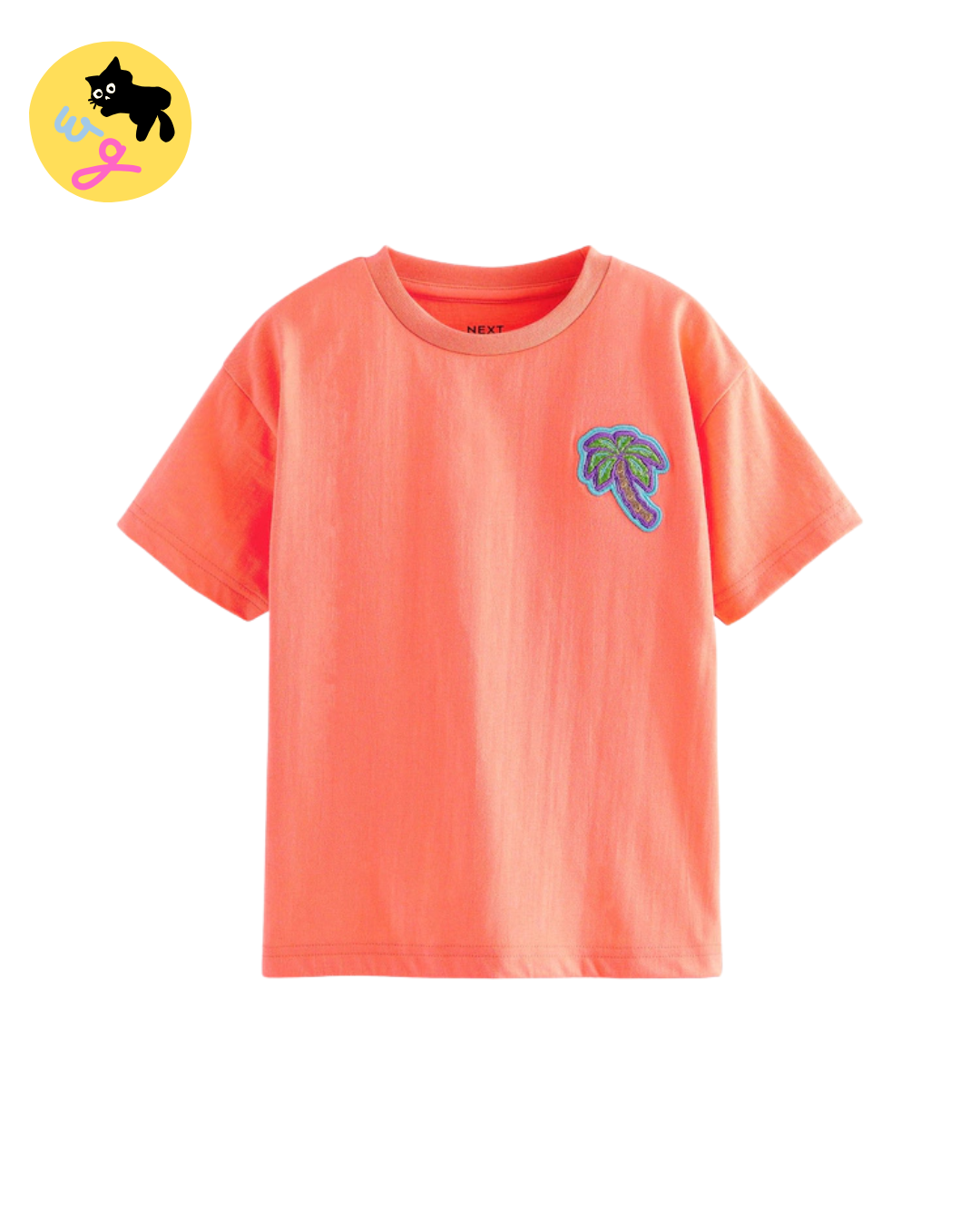 Orange 100% Cotton Short Sleeve T-Shirt