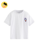 White 100% Cotton Short Sleeve T-Shirt