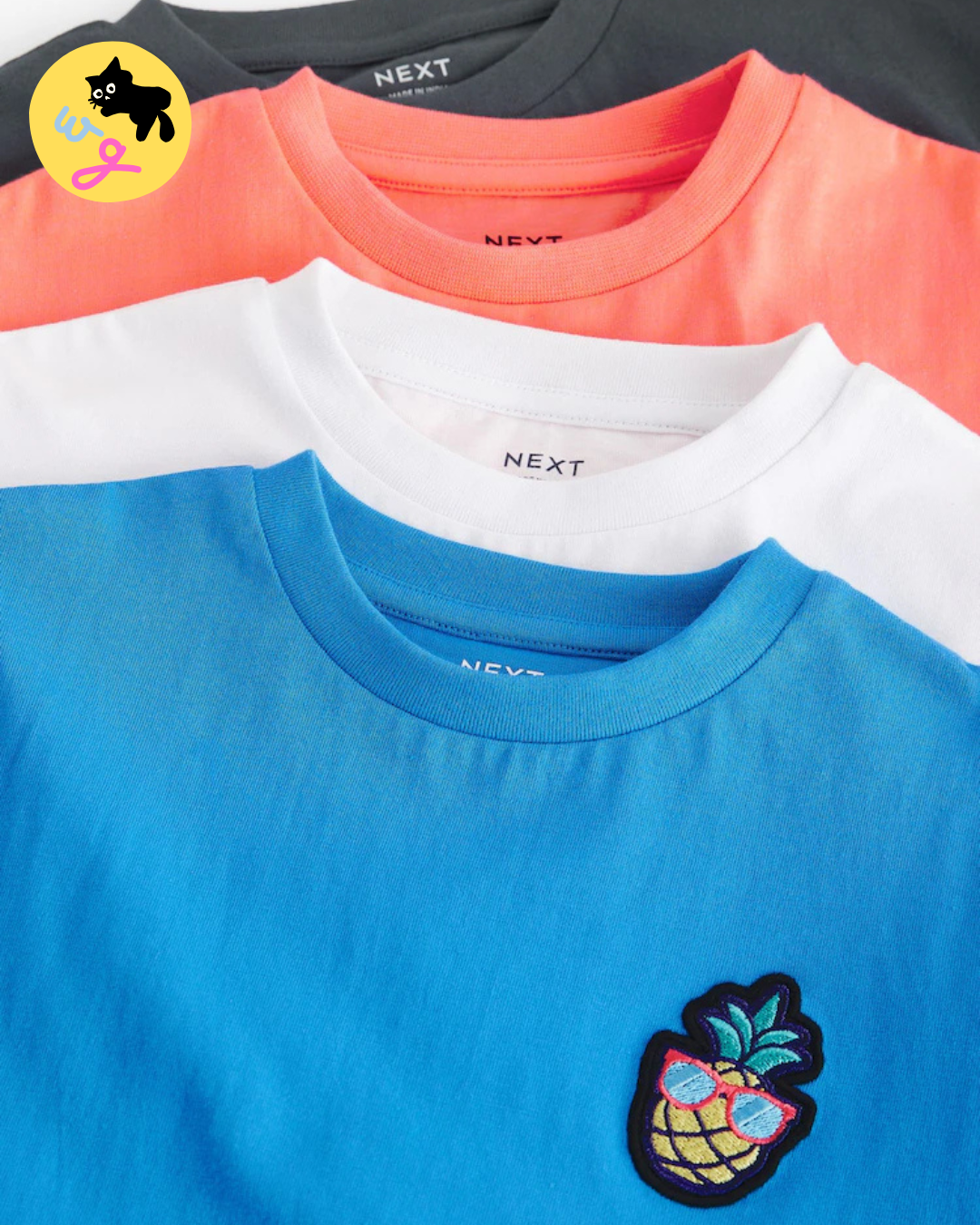 Orange 100% Cotton Short Sleeve T-Shirt