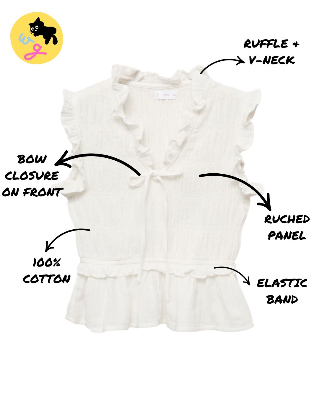 Ruffled Gathered Blouse