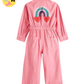 Pink Long Sleeve Boiler Suit