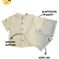 Cream Shirt & Shorts Set