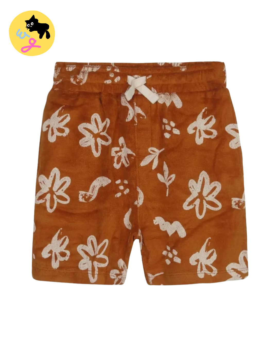 Burnt Orange Velour Top & Shorts