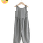 Mono Gingham 100% Cotton Barrel Jumpsuit