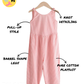 Pink Stripe 100% Cotton Barrel Jumpsuit