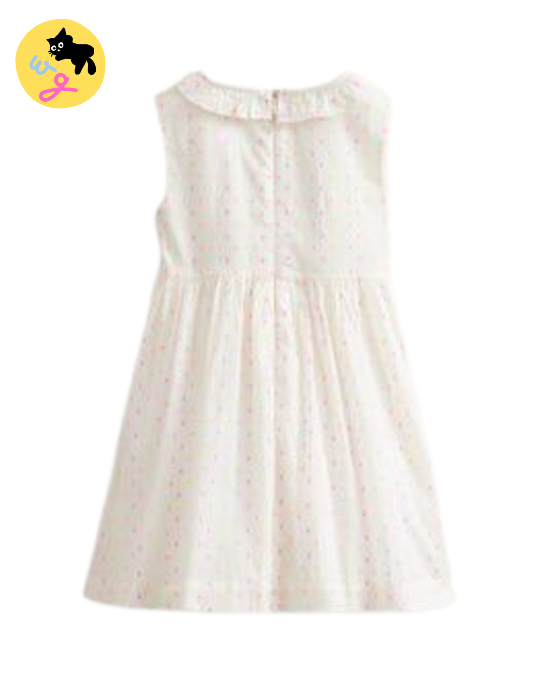 Smocked Bodice Dress - Dobby